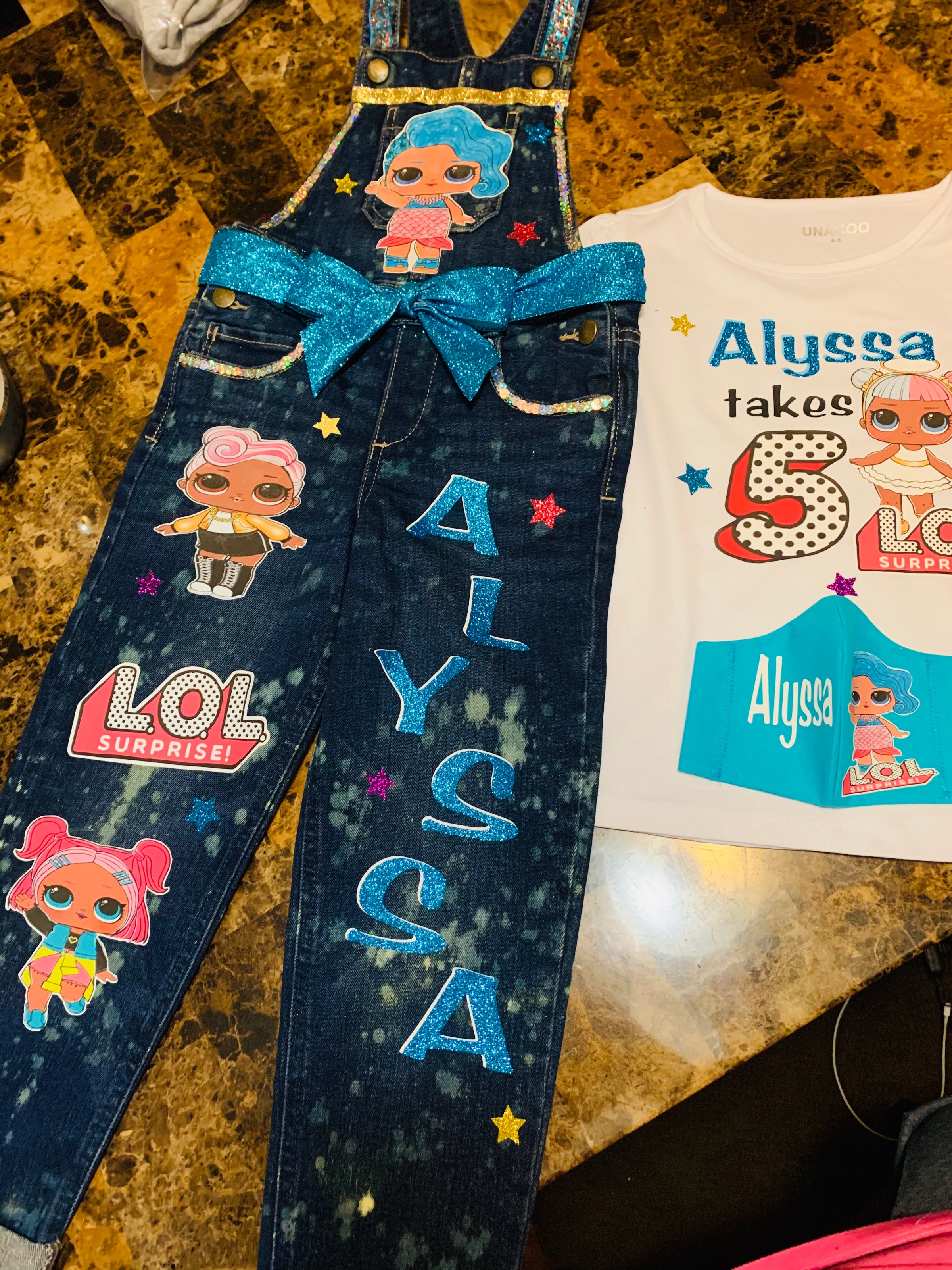 GIRLS Overall Pants Set (custom) | Creative Touch